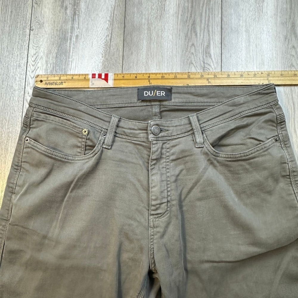 Duer DU/ER N2X Relaxed Taper Jeans Mens 36x30 Gray Denim Stretch Performance Men - Picture 3 of 12